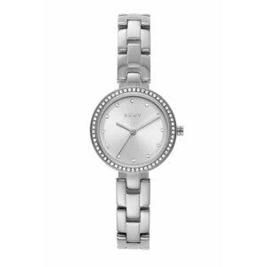 DKNY City Link Quartz Crystal Silver Dial Ladies Watch Stainless Steel NY2824
